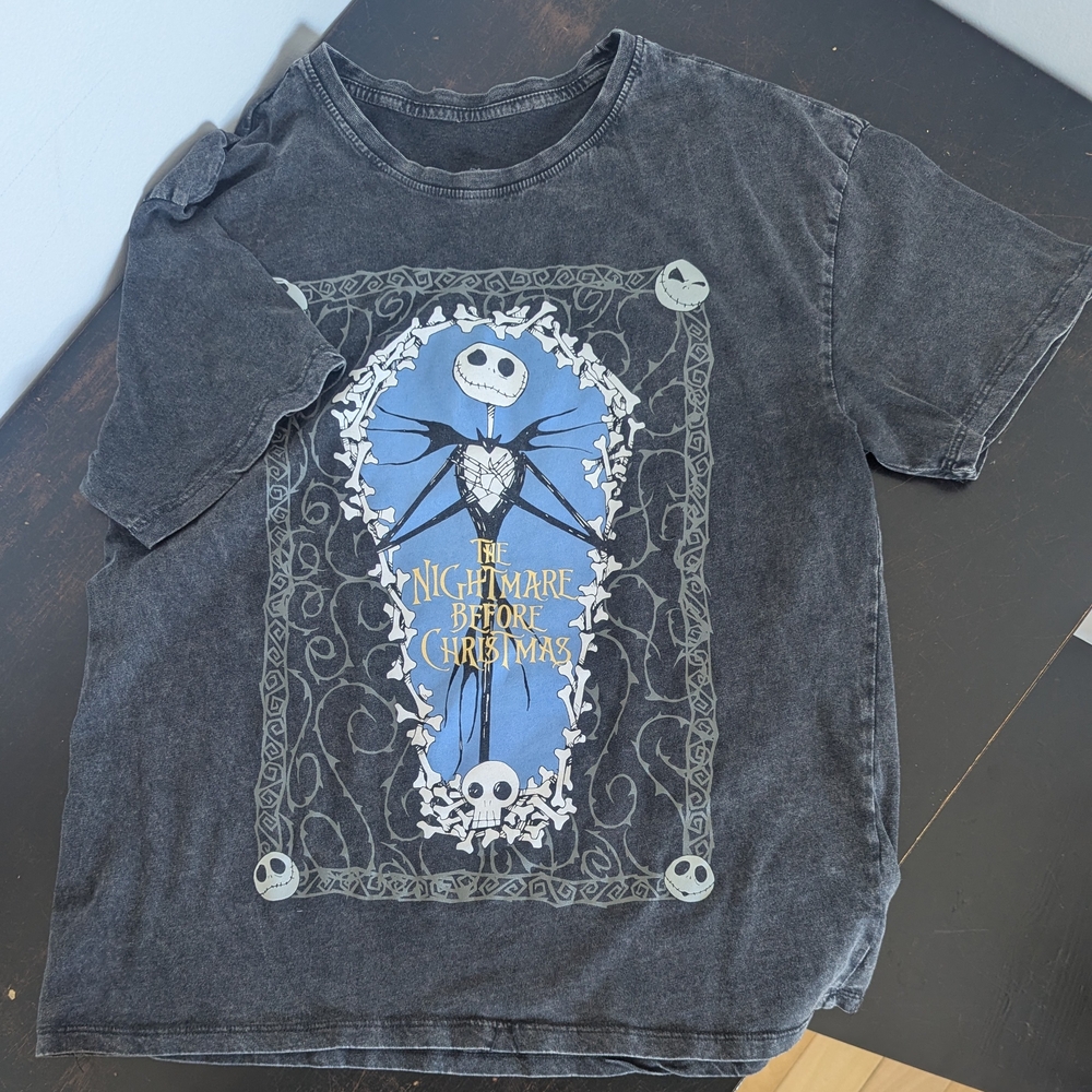 The Nightmare Before Christmas Gray T-Shirt